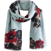 Next Sjaal pastelblauw / donkergrijs / donkerrood / zwart