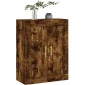 vidaXL Wandkast 69,5x34x90 cm bewerkt hout gerookt eikenkleurig