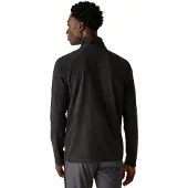 Regatta Montes Lichtgewicht Sweatshirt Met Halve Ritssluiting En Mini-Streep, Zwart