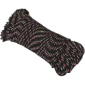 vidaXL Multifunctioneel touw 3 mm 100 m Zwart en Rood PP