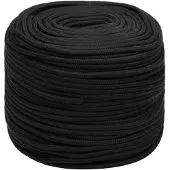 vidaXL Multifunctioneel touw 10 mm 250 m Zwart PP