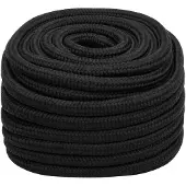 vidaXL Multifunctioneel touw 20 mm 100 m Zwart PP