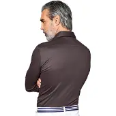 Desoto business overhemd Luxury slim fit bruin effen katoen