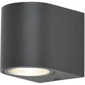 Braytron LED wandlamp, buiten, antraciet, rond, GU10, inbouwlamp voor buiten, wandlamp, IP44