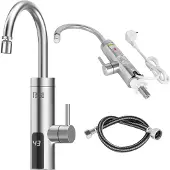 Uni-T Doorstroomverwarmer, waterkraan, metalen keukenmengkraan, theezeef