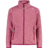 CMP - Girl's Jacket Jacquard Knitted - Fleecevest 164, roze