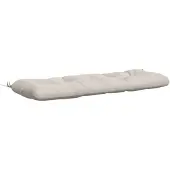vidaXL Bankkussen VIANEN 100% Polyester Wit 100 x 40 x 12 cm