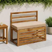 vidaXL Bankkussen SOEST 100% Polyester Zand 80 x 40 x 8 cm