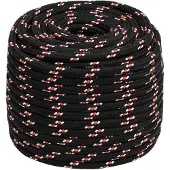 vidaXL Multifunctioneel touw 18 mm 25 m Zwart en Rood PP