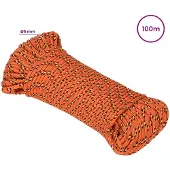 vidaXL Multifunctioneel touw 5 mm 100 m Oranje PP