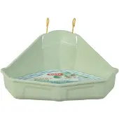Zolux hoektoilet knaagdier groen 41,5x34,5x19 cm