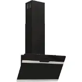 vidaXL Wandafzuigkap 60 cm staal en gehard glas zwart