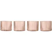Ferm Living Ripple Lage Glazen - Set van 4 Blush