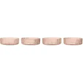 Ferm Living Serveerschaal Ripple Blush (Set van 4)
