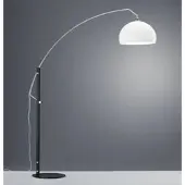 HELESTRA Booglamp - vloerlamp Doro, zwart, Woon-/ Eetkamer, metaal, Modern, booglamp
