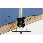 Festool HW S8 D24/0ø +45ø FASE- KANTENFREES