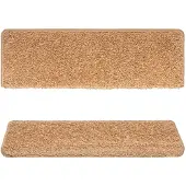 vidaXL Trapmatten 15 st 65x21x4 cm beige rechthoekige rand