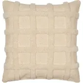 Ferm Living Sierkussen Norte Grid Cushion Off-White (50 x 50 cm)