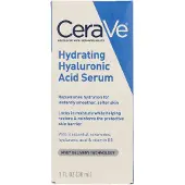 CeraVe hyaluronzuur serum voor gezicht met vitamine B5 en ceramiden | Hydraterend gezichtsserum voor een droge huid | Geurvrij | 1 ons