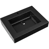 SaniGoods Bertha wastafel 60x46cm zwart mat