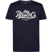 Petrol Industries Shirt blauw / wolwit