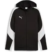 Puma Sportsweatvest 'TeamEvostripe' zwart / wit