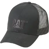 CAT Verhoogd Logo Katoenen Unisex Volwassen Zwarte Baseball Caps