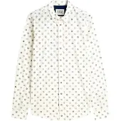 Scotch & Soda Overhemd beige / donkergrijs