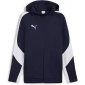 Puma Sportsweatvest 'teamEVOSTRIPE' blauw / wit