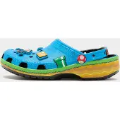 Crocs Clogs 'Super Mario' azuur / geel / lichtgroen / rood