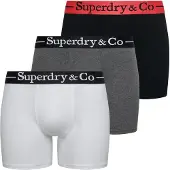Superdry Boxershorts grijs / rood / zwart / wit