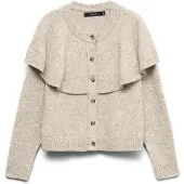 Vero Moda Gebreid vest beige