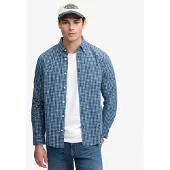 Superdry Overhemd blauw / navy / wit
