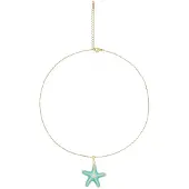 IZIA Ketting turquoise / goud