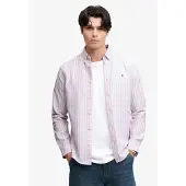 Superdry Overhemd navy / petrol / oudroze