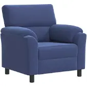 vidaXL Bank Politieblauw 94 x 85 x 93 cm fluweel