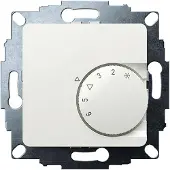 Eberle UTE 1032-RAL9010-G-50 Inbouw kamerthermostaat 5 tot 30°C, Thermostaat, Wit