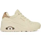 SKECHERS Sneakers laag taupe / natuurwit