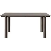 Ferm Living Atura eettafel Dark chocolate-dark tinted glass, 90x160 cm