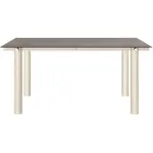 Ferm Living Atura eettafel Light cashmere-dark tinted glass, 90x160 cm