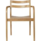 Ferm Living Boda Eetkamerstoel met Armleuningen Natural Oak