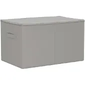 vidaXL Opbergbox van vliesstof, 55 x 35 x 32 cm, 61,6 liter, grijs