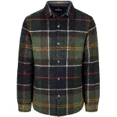 Barbour Tussenjas 'Woodlane' donkerblauw / bruin / olijfgroen / donkergroen
