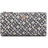 Tommy Hilfiger Portemonnee 'JACQUARD' navy / wit