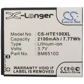 123accu HTC BM65100 / HTX21UAA accu (2100 mAh, huismerk)