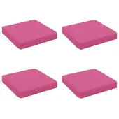 vidaXL 4-Piece Zitkussens VUGHT 4 st 100% Polyester Roze