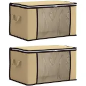 vidaXL Opbergbox met transparant zijpaneel, 2 stuks, 90,3 liter