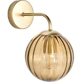 Beliani BOOMI - Wandlamp - Donkerbruin - Glas/IJzer