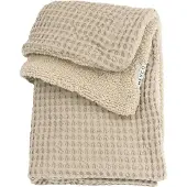 Meyco Deken Wieg Wafel Teddy Sand