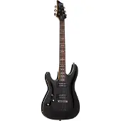 Schecter Omen 6 Gloss Black LH linkshandige elektrische gitaar